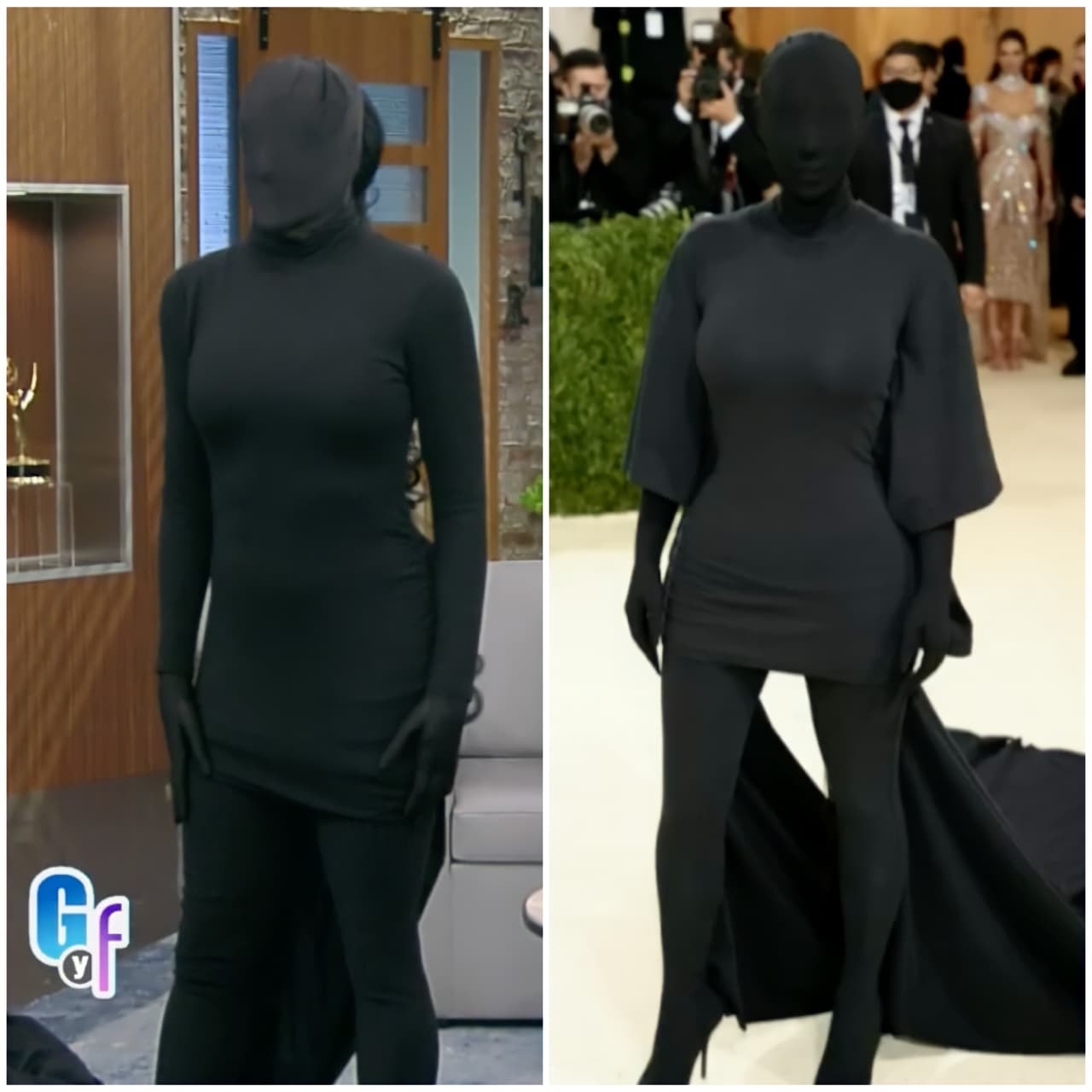 Al enfundarse en este atuendo que la cubría por completo, a nuestra Flaca y a 
<b><a href="https://www.univision.com/temas/adal-ramones" target="_blank"></a><a href="https://www.univision.com/temas/adal-ramones" target="_blank">Adal Ramones</a></b> les surgió la duda de las incomodidades que habría pasado la empresaria durante la cena.