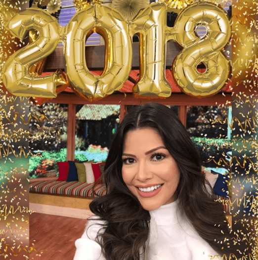 Nuestra conductora le dio la bienvenida al 2018 trabajando en Despierta América y muy ilusionada por lo que el futuro le tenía preparado.