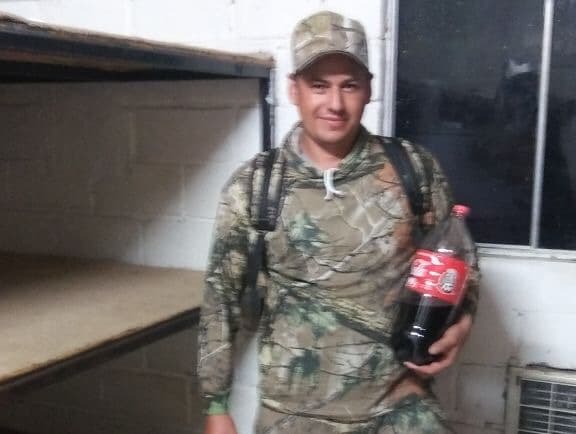 José Danilo Osorto antes de cruzar la frontera.