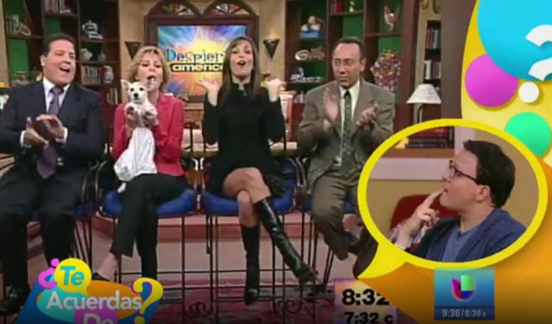 Durante la nostálgica transmisión del 2017 en que se celebraban los 20 años del show, Raúl recordó su primer día como invitado y muchas de las experiencias que le dejó estar en Despierta América.