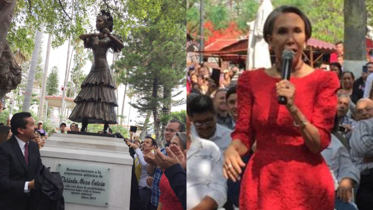 La estatua de Florinda Meza es un homenaje que su tierra natal le rindió en 2019.