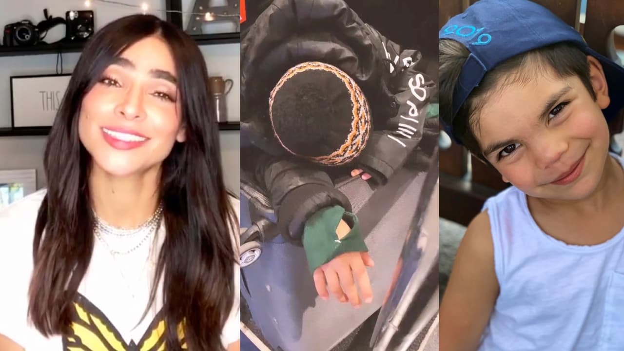 "Por ejemplo, Matteo ahora no quiere salir de la ropa de ejercicio y así es como anda todo el santo día. El día de su cumpleaños así andaba. ¿Y qué hago yo? Probablemente, 
<b><a href="https://www.univision.com/famosos/decora-y-protege-alejandra-espinoza-estalla-en-risas-con-la-creatividad-de-su-familia-y-su-nuevo-invento-video" target="_blank">otra madre le hubiera obligado</a></b> a que se pusiera lo que la mamá quiera que se ponga". 
<br>