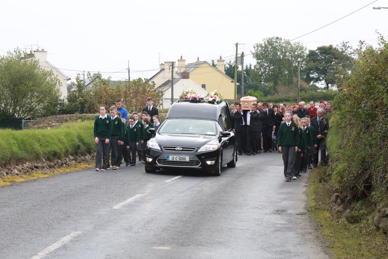 Formó parte de los actos fúnebres de su ex pareja.
