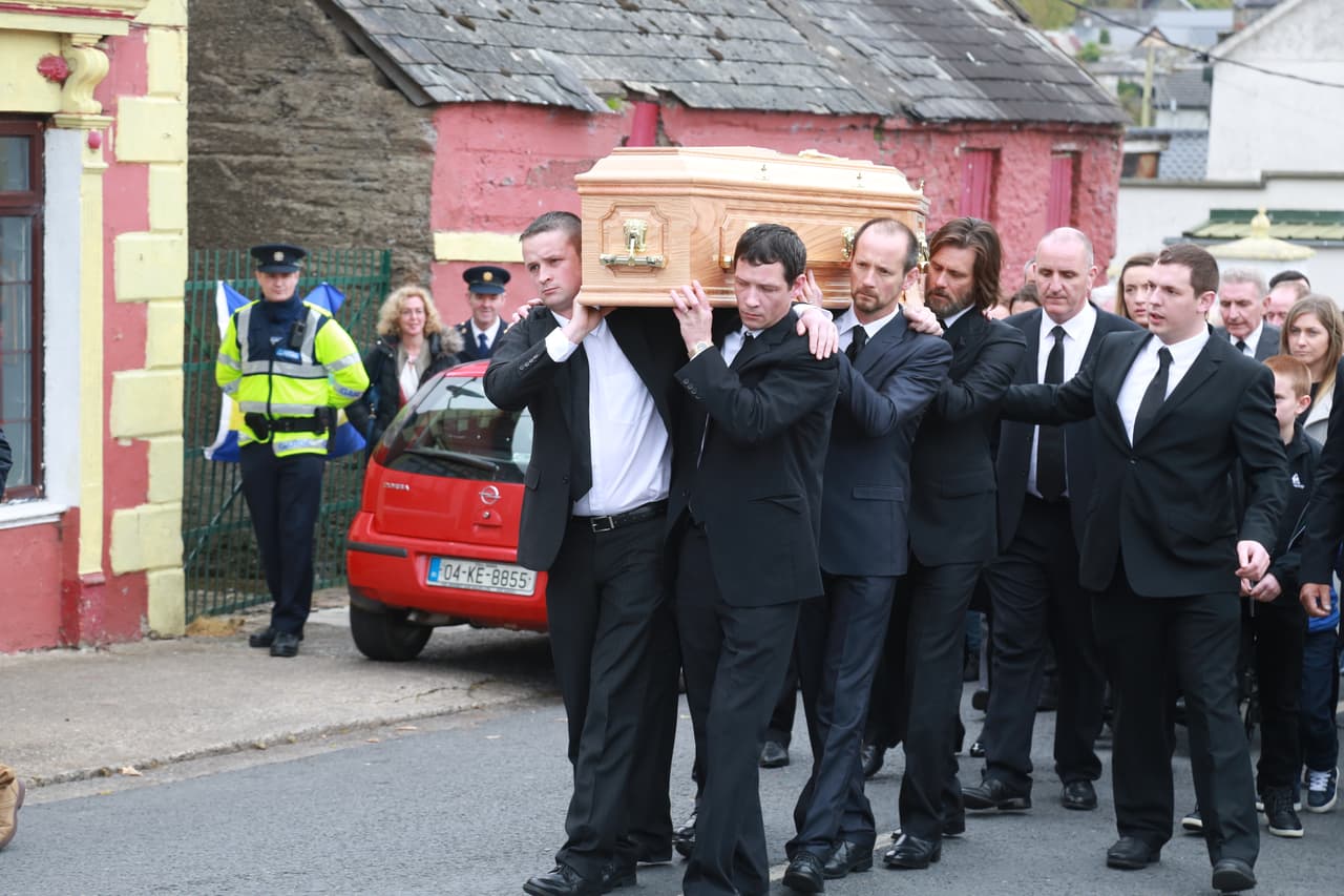 Carrey llegó a Irlanda el viernes.