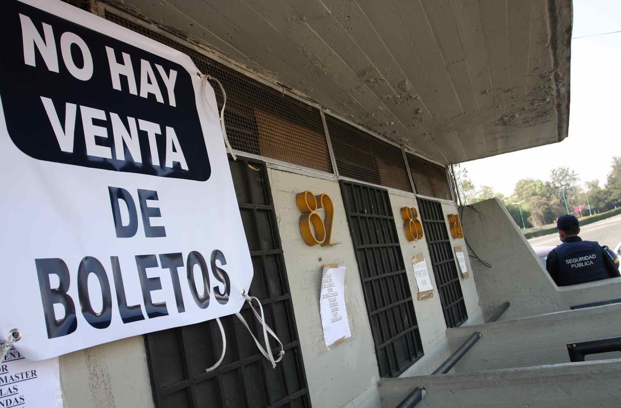 Se anunció en el Estadio Olímpico Universitario que no se venderían boletos.
