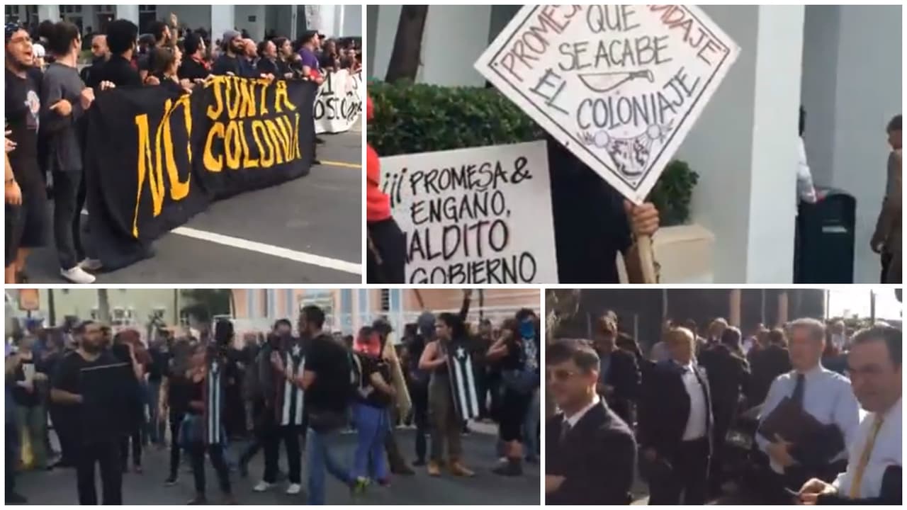 Manifestantes paralizan acceso a foro sobre Promesa