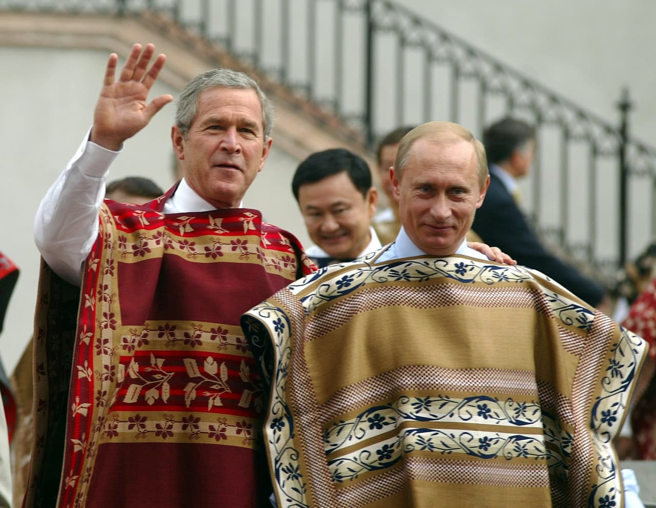 Más en detalle, el expresidente George W Bush, y el presidente ruso, Vladimir Putin el 21 de noviembre de 2004.