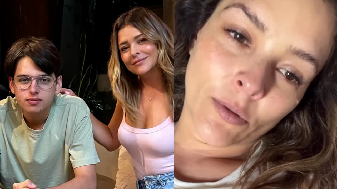 Al borde del llanto, Grettell Valdez pide a la prensa “cambiar de tema” para no hablar de su hijo