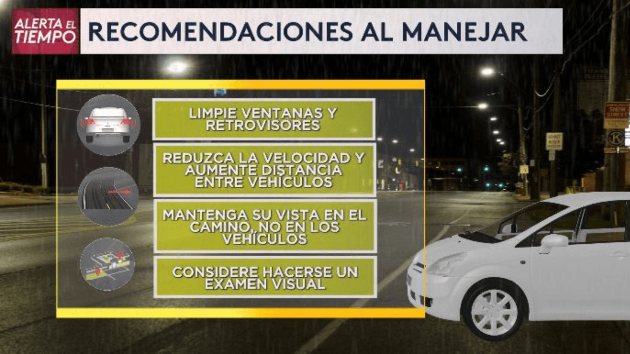 Aquí hay más recomendaciones para manejar, ante la posibilidad de lluvias en San Antonio.