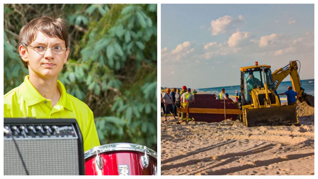 Así recuerdan sus padres a Levi Caverly, joven que murió sepultado en la arena en Nueva Jersey