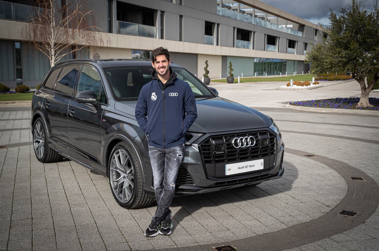 <b>Isco Alarcón</b>, otro de los jugadores que prefirió el color Gris Daytona para su nueva Audi Q7 50 TDI.