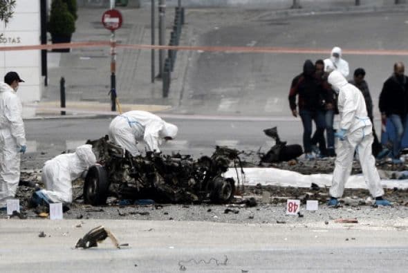 La explosión había sido alertada por un desconocido al periódico digital “Zougla.gr”.