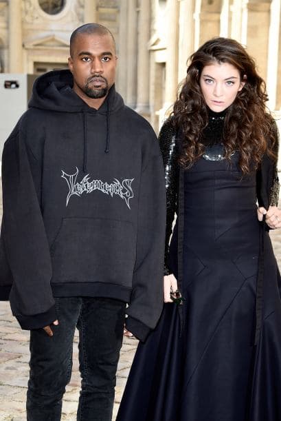 Lorde y Kanye West llegaron juntos a la presentación de Christian Dior.