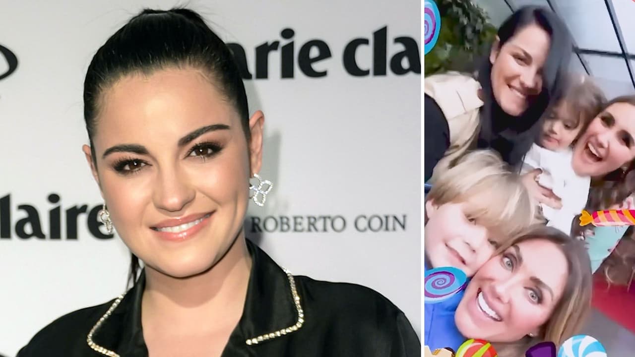 Maite Perroni luce su ‘baby bump’ de 6 meses de embarazo al lado de Anahí y Dulce María 