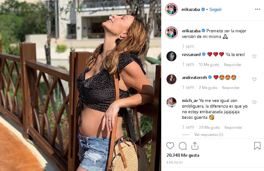 "Yo 
<b>creo que va a ser niño</b>, la veo muy guapa, como que los niños te ponen más bonita en el embarazo y 
<b>las niñas te roban un poco la belleza</b>, creo yo", dijo la también cantante en declaraciones transmitidas por el programa mexicano 
<b><a href="https://twitter.com/deprimeramano/status/1149823569708212224" target="_blank">De Primera Mano</a></b>. 
<br>