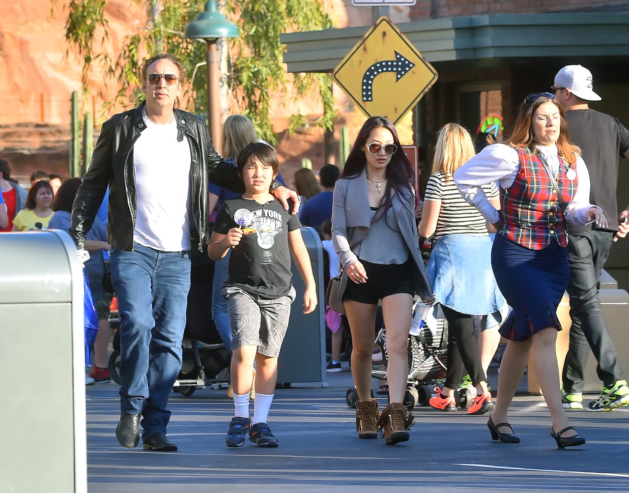Juntos pasaron una maravillosa tarde en Anheim, California.