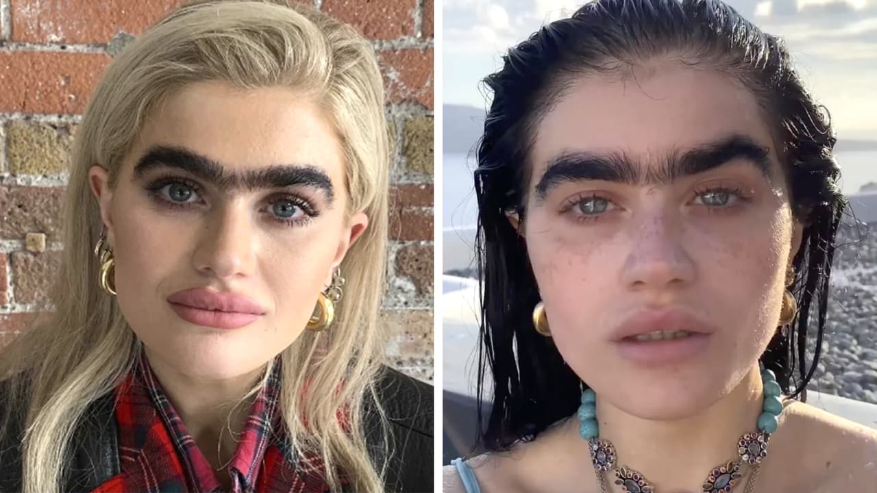 Modelo deja de depilar su vello corporal: triunfa en redes por sus cejas