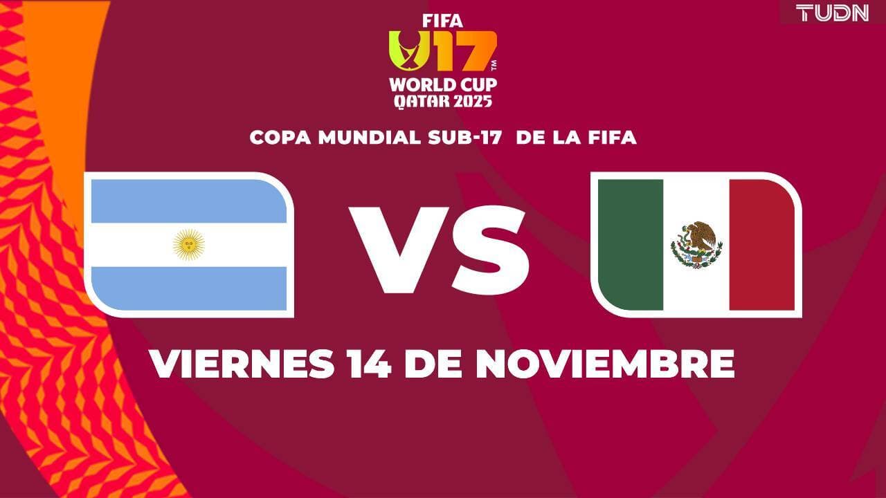 Horario y dónde ver el Argentina vs. México de 16avos de Final del Mundial Sub-17