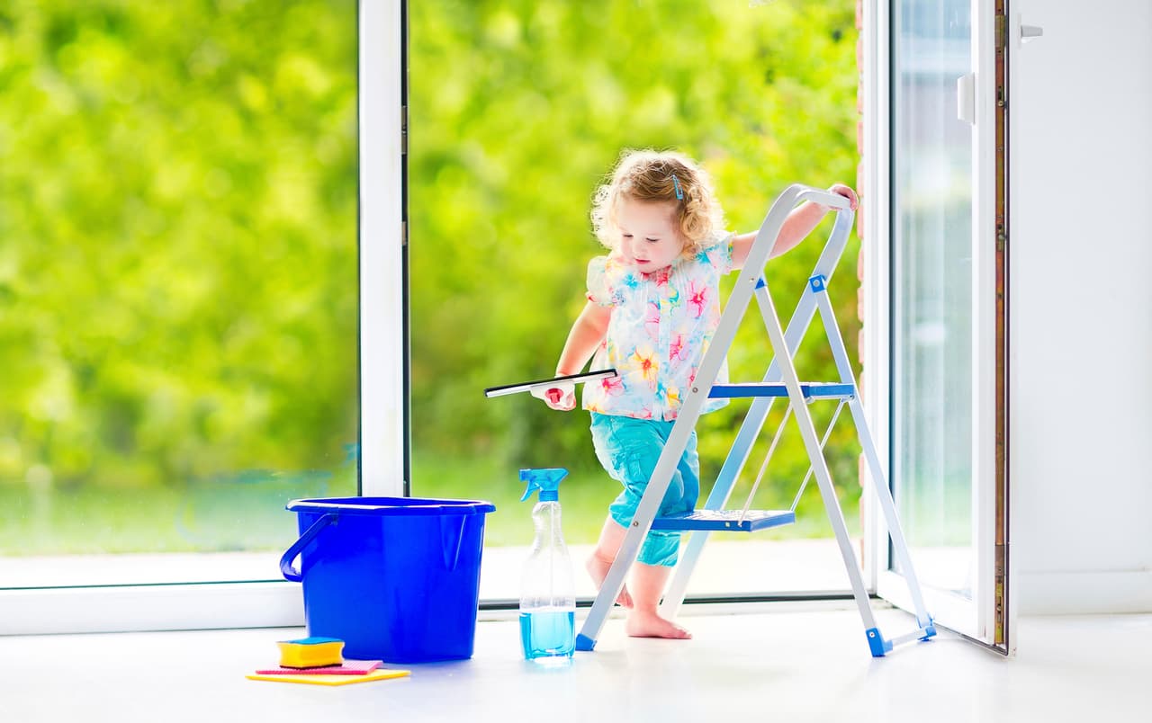 Recicla el agua del interior para usarla en las plantas. Usa detergentes amigables con el ambiente.