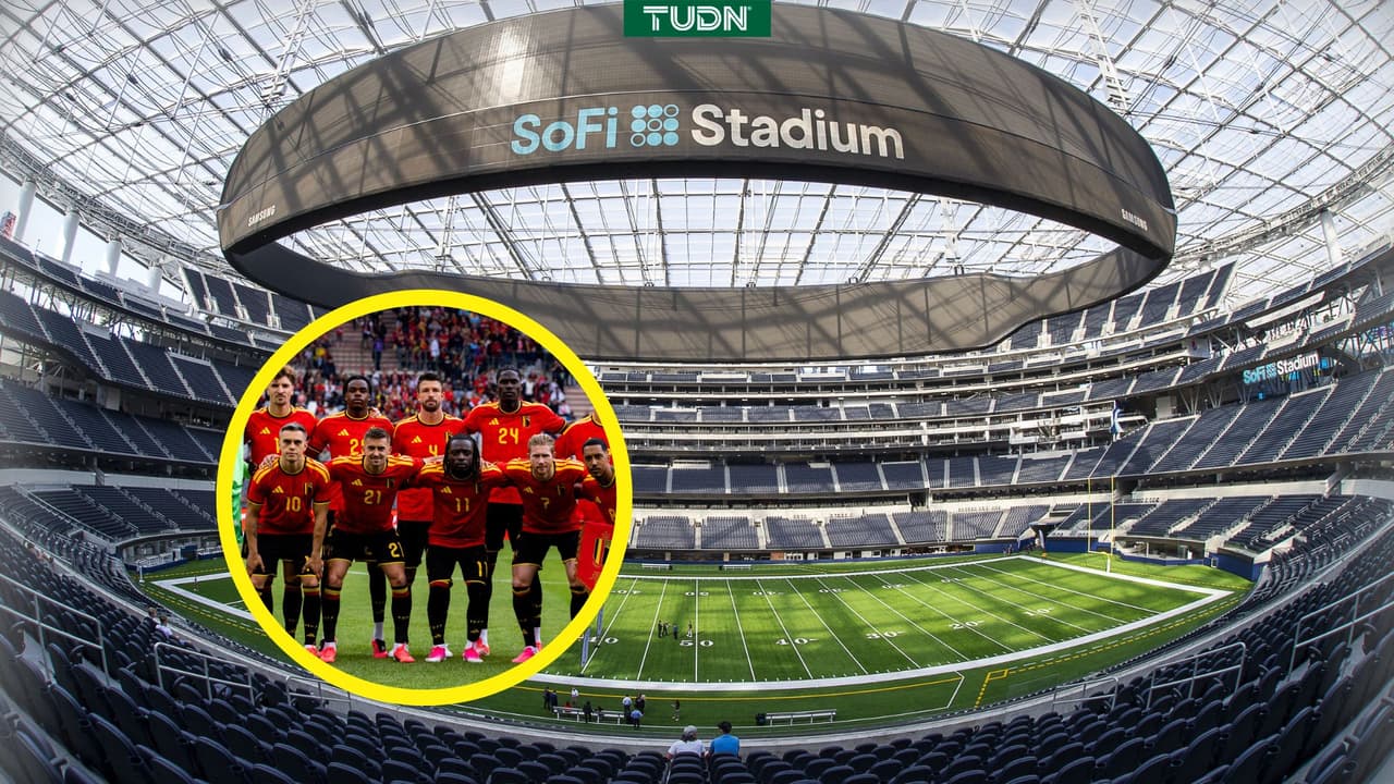 ¡Lukaku y Courtois se impresionan al conocer el Estadio Los Angeles!