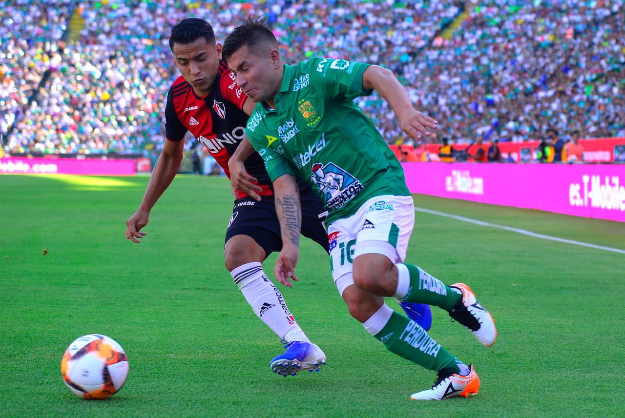 El colombiano Jefferson Duque había descontado para el 2-1 del Atlas al minuto 60', pero fue casi inmediata la reacción del León.