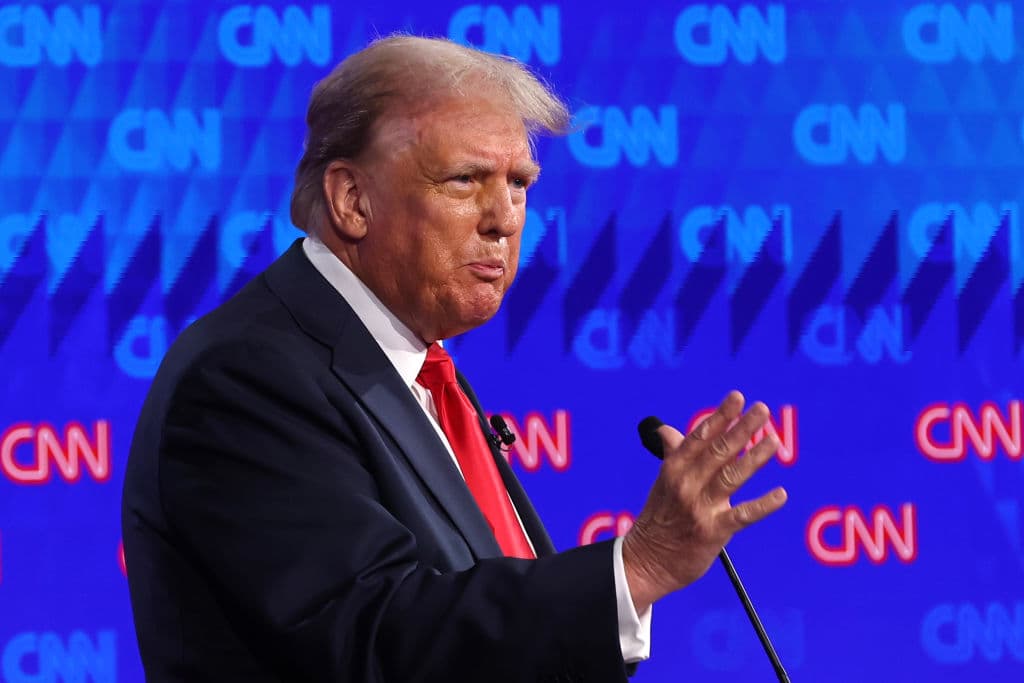 El candidato presidencial republicano, el expresidente de los Estados Unidos Donald Trump.