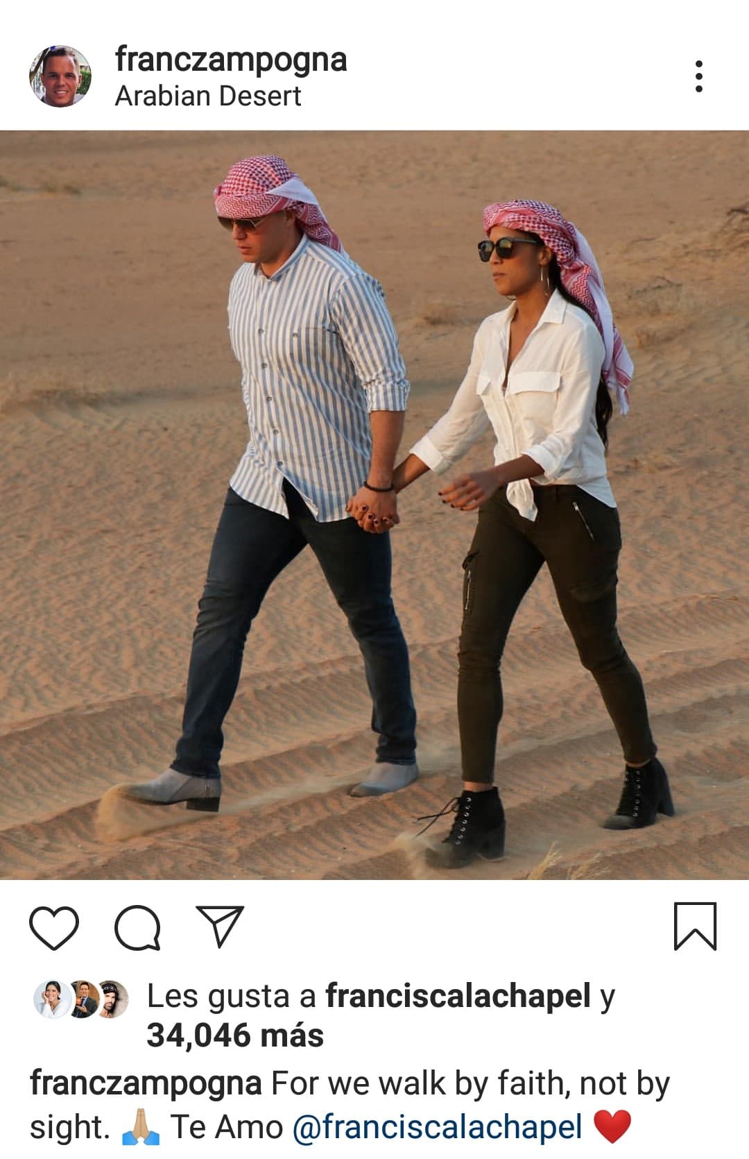 Cada imagen en la que aparecen juntos provoca suspiro entre el público de Francisca que ya es fan de la hermosa pareja que han formado.