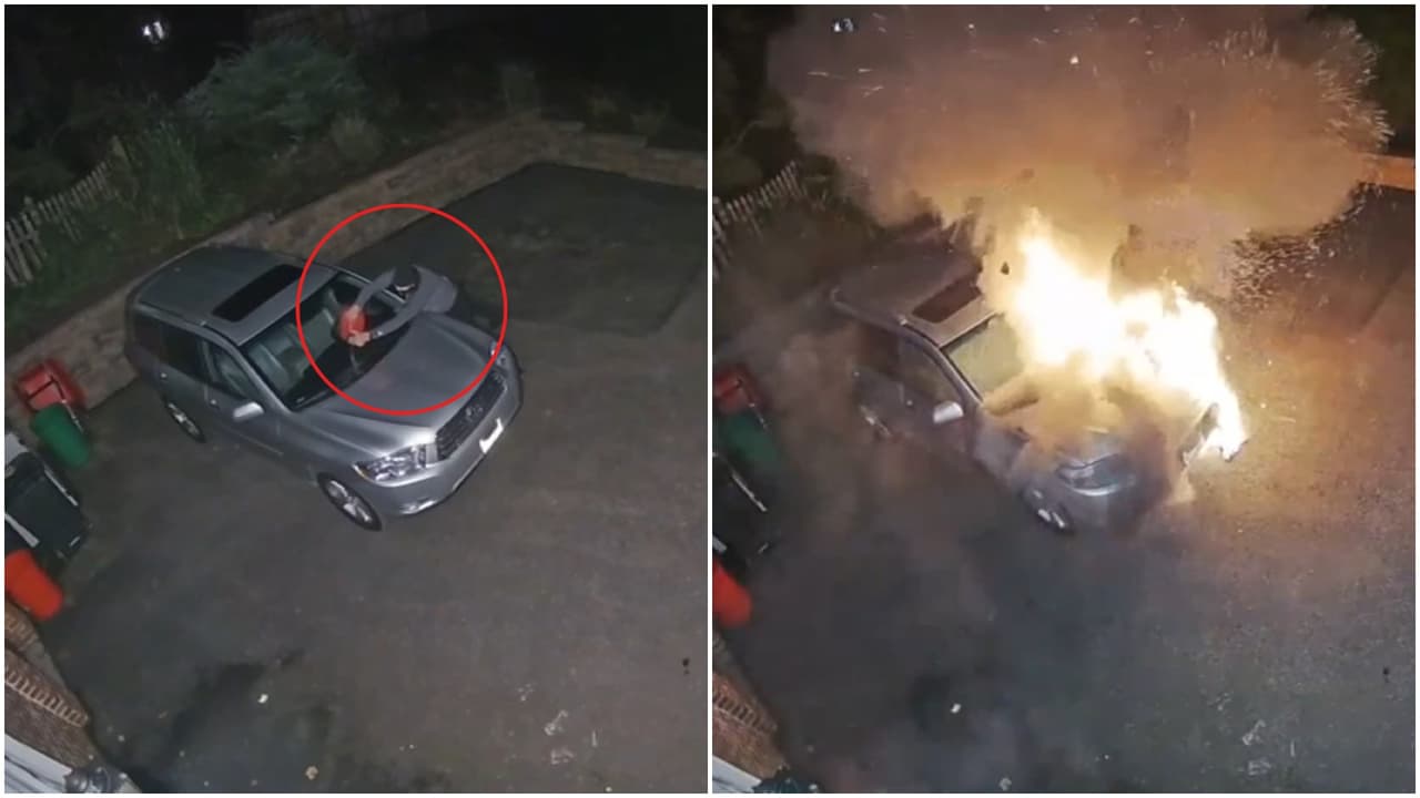 Arrestan a sospechoso de quemar tres autos en una misma casa de Nueva Jersey