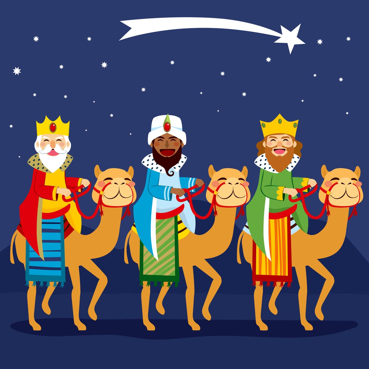 <b>ERES... LOS REYES MAGOS</b>
<br>Melchor, Gaspar y Baltazar no se detendrán ante nada para llegar a conocer al niño Jesús. Forman una buena mancuerna, cada quien cumpliendo con su responsabilidad y sus regalos para llegar al pesebre.
