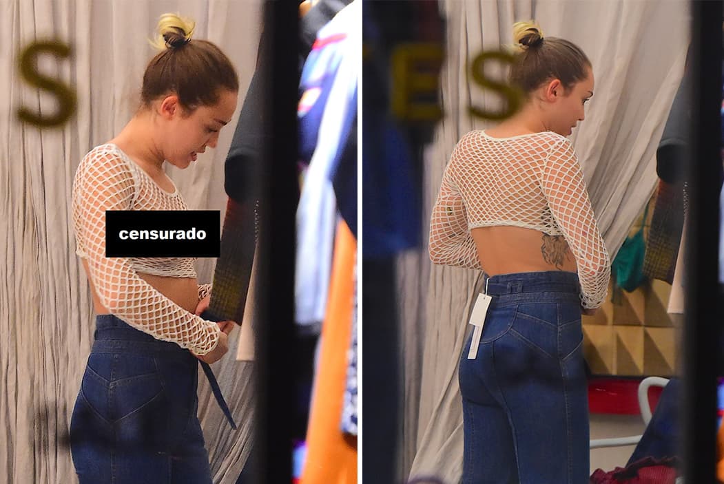 También en la calle porta atuendos que no dejan nada a la imaginación.