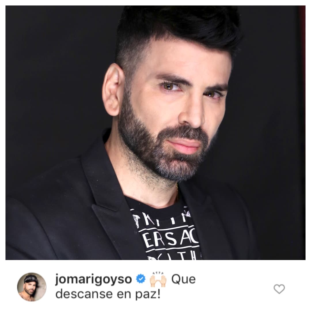 El 'fashionista' Jomari Goyso dejó su pésame para Miguel Bosé: "Que descanse en paz".