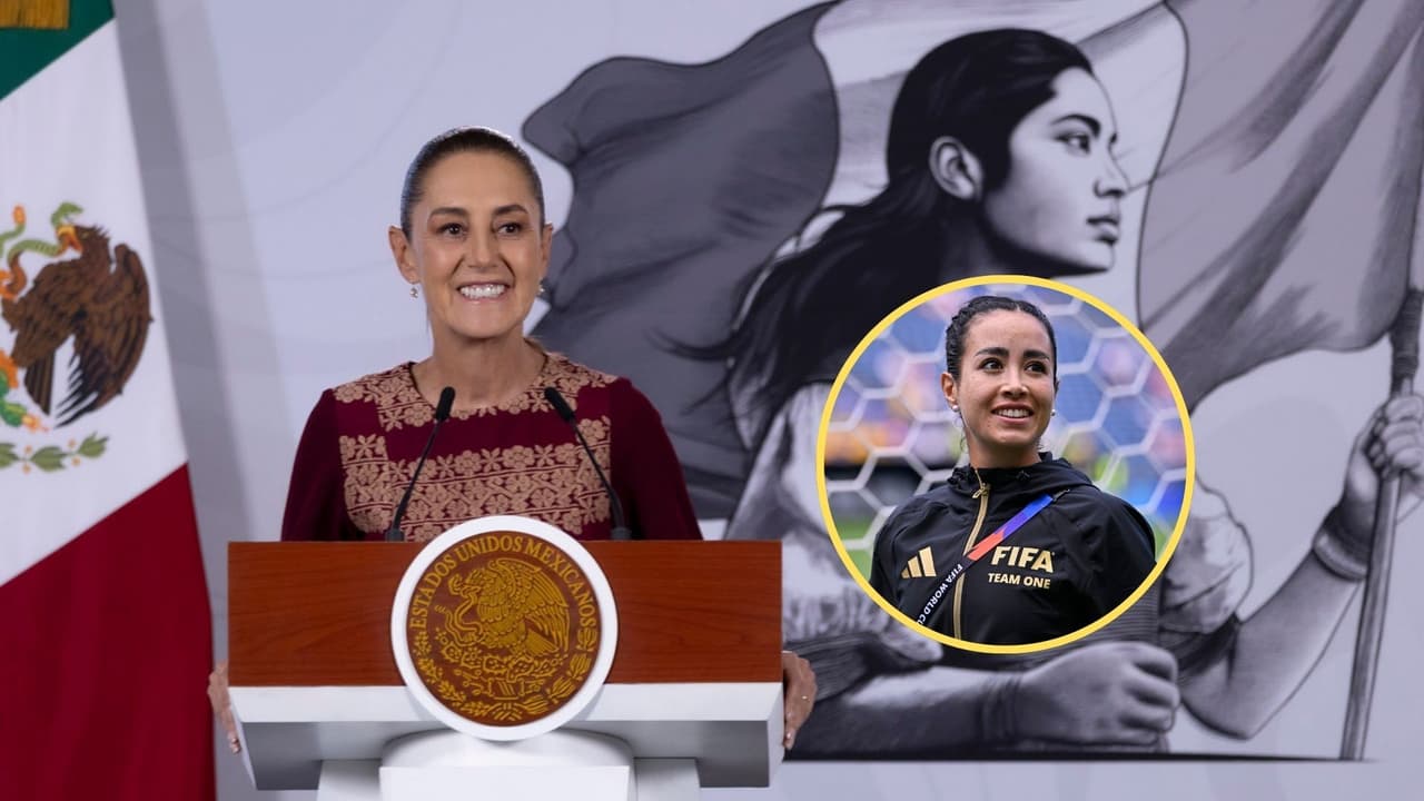 Claudia Sheinbaum reconoce a Katia Itzel García tras histórica participación en el Mundial