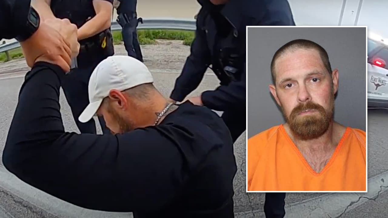 Con una pistola falsa y drogas: Cámaras policiales revelan el final de una persecución en Texas