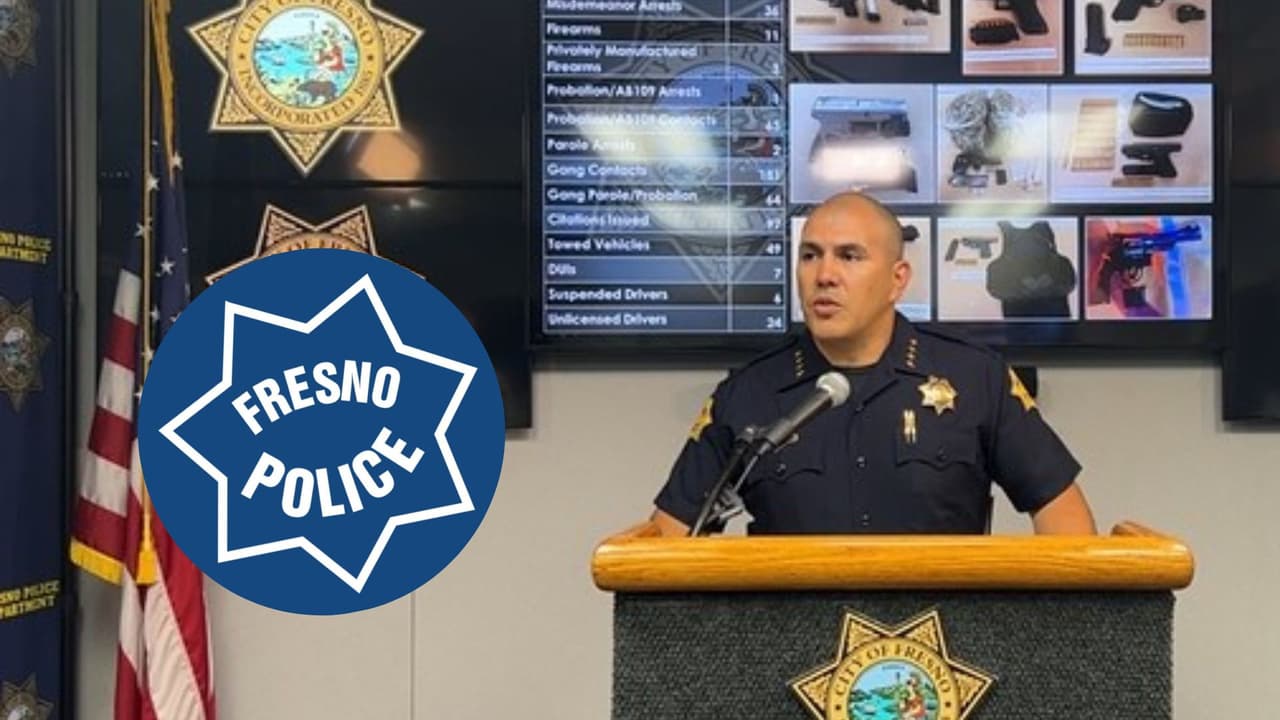 Operativo contra pandillas en Fresno deja 61 detenidos y 11 armas confiscadas