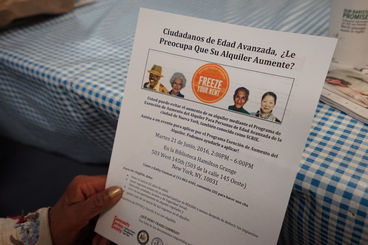 NYC ofrece ayuda a los ancianos de bajos recursos para el pago de la renta