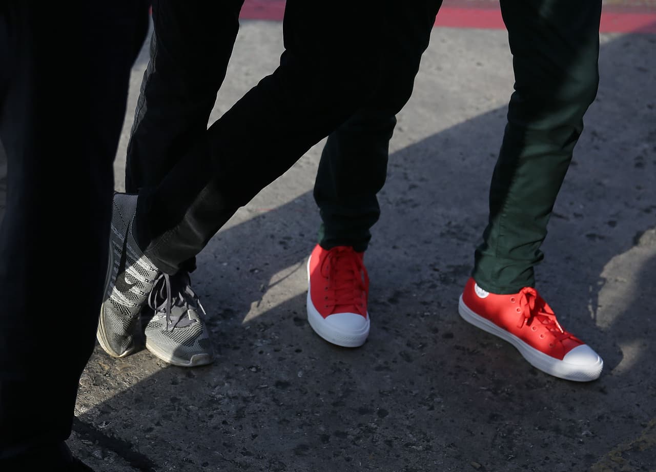 Estos rockeros nunca pierden su peculiar estilo para vestirse.