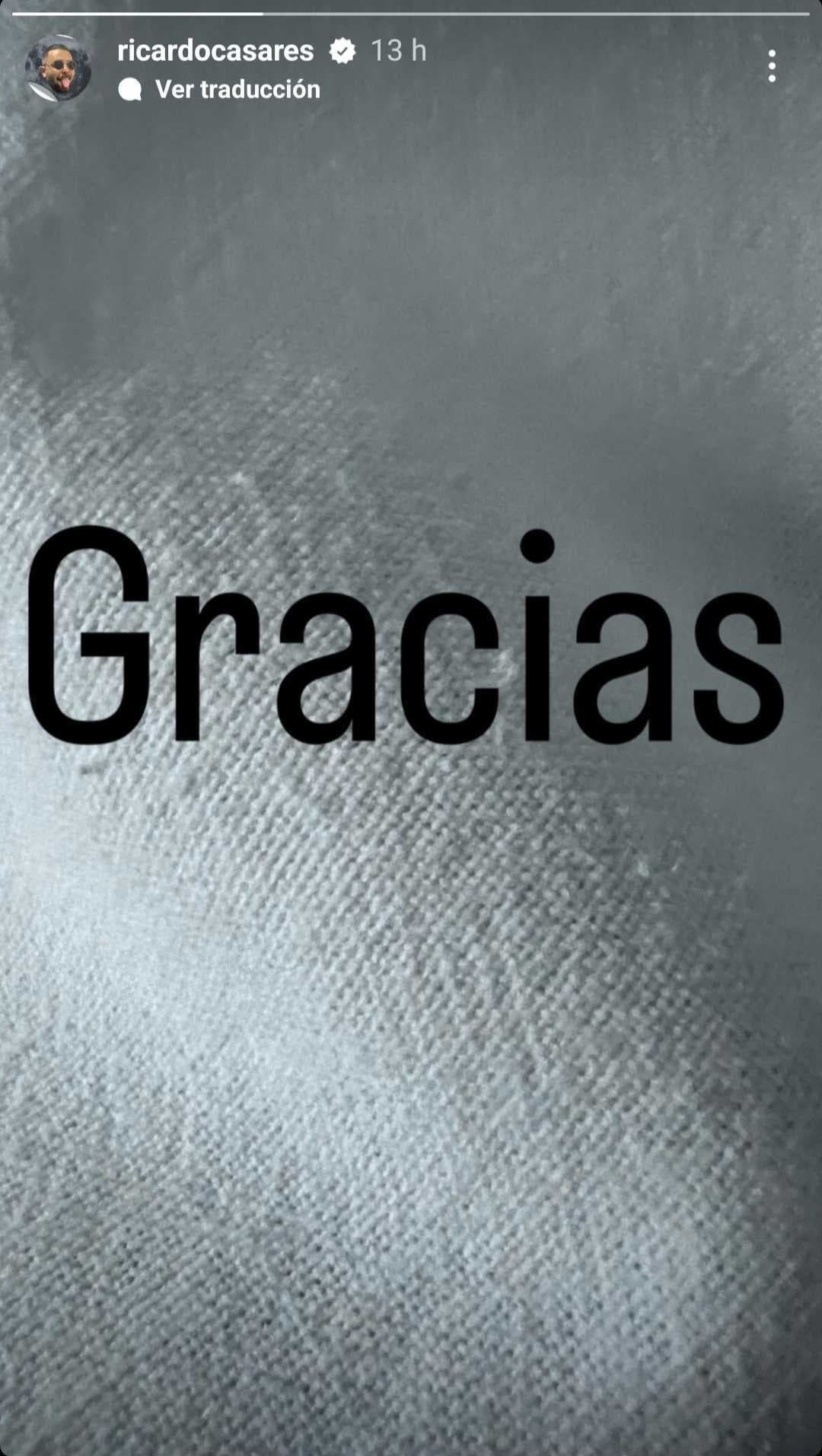 Ricardo Casares se pronunció tras el infarto que sufrió.