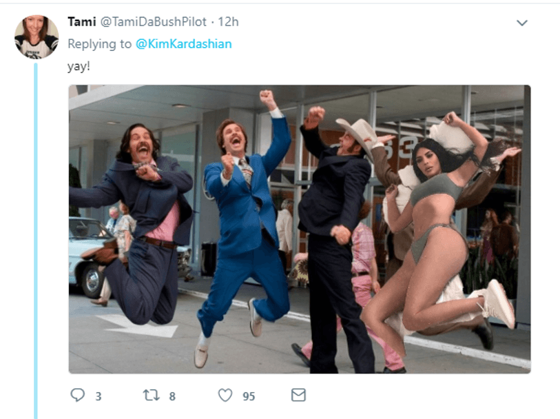 Así respondieron los seguidores de Kardashian.