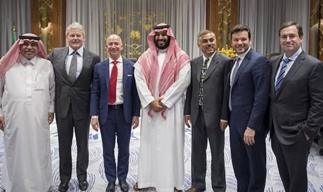 El teléfono del dueño de Amazon habría sido hackeado por el príncipe heredero de Arabia Saudí