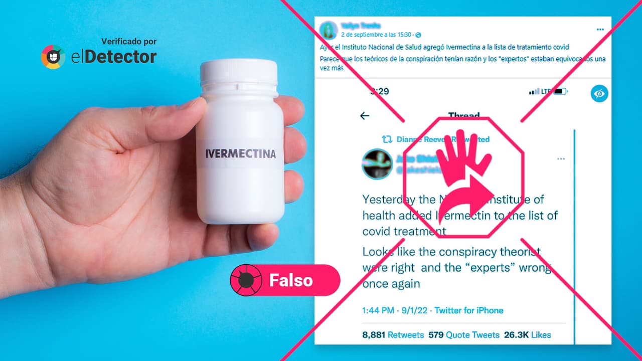 Las autoridades no han incluido la ivermectina como tratamiento recomendado para el covid-19