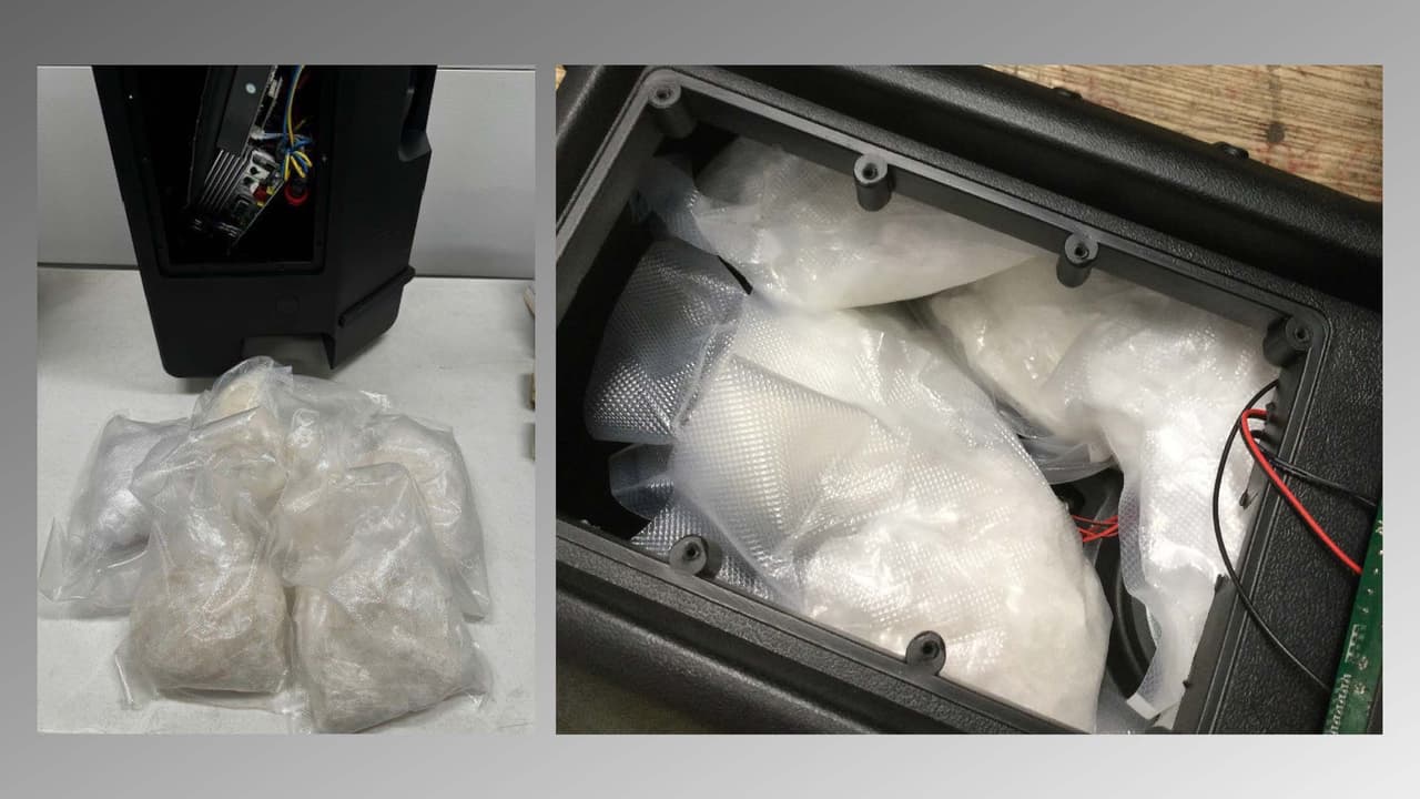 Una investigación que comenzó en enero pasado dio cuenta del envío de paquetes de cocaína y metanfetamina ocultas en objetos como cajas de madera o bocinas.