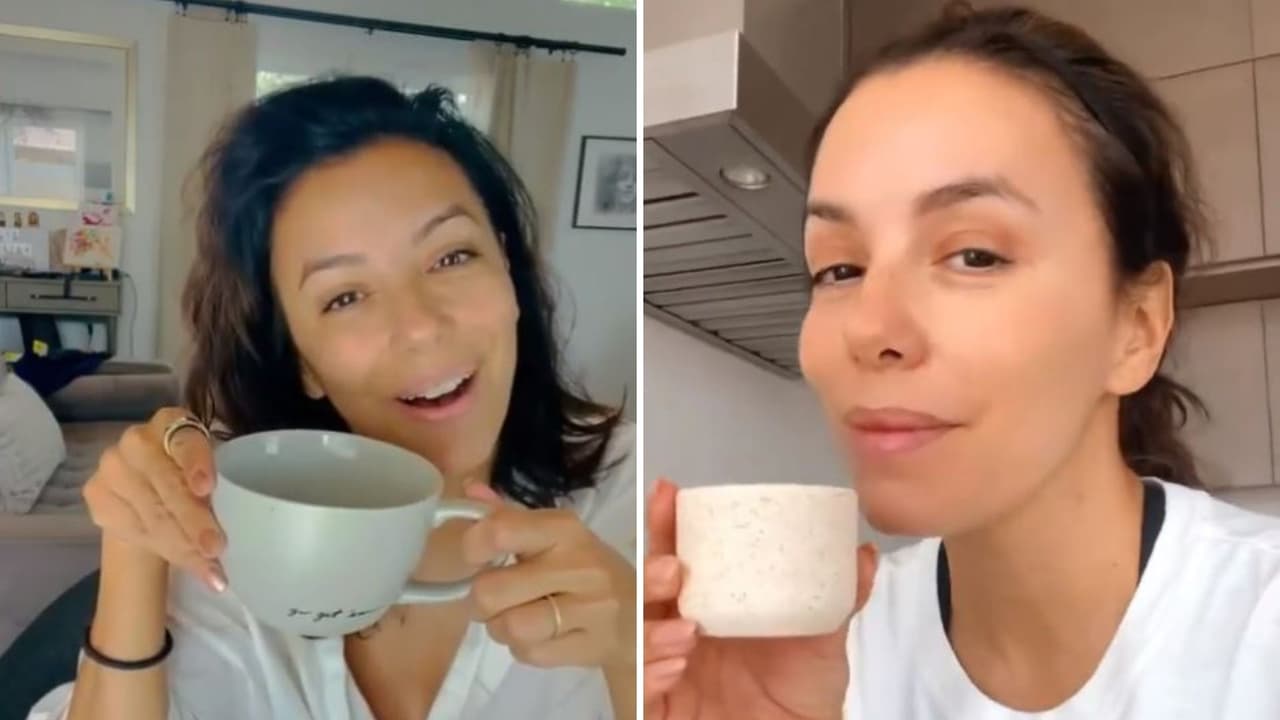 Generalmente, la actriz de 47 años se muestra sin maquillaje en redes sociales cuando disfruta de café por las mañanas. 
<br>