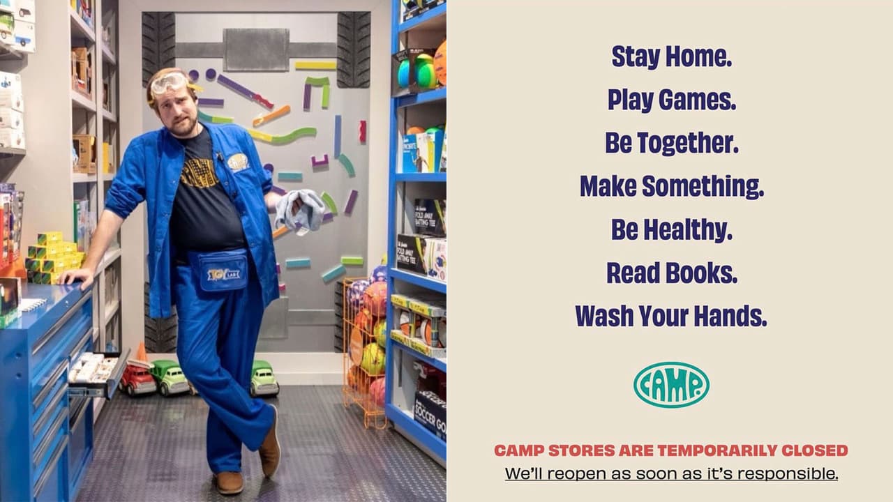 Todas las tiendas de Camp estarán temporalment cerradas.