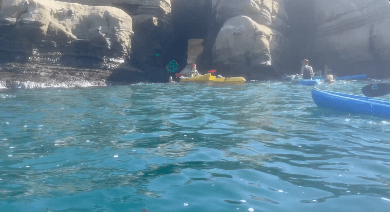La Jolla Cove es una pequeña bahía de aguas profundas, flanqueada por cuevas marinas a las que puedes llegar, unicamente en kayaks o canoas.