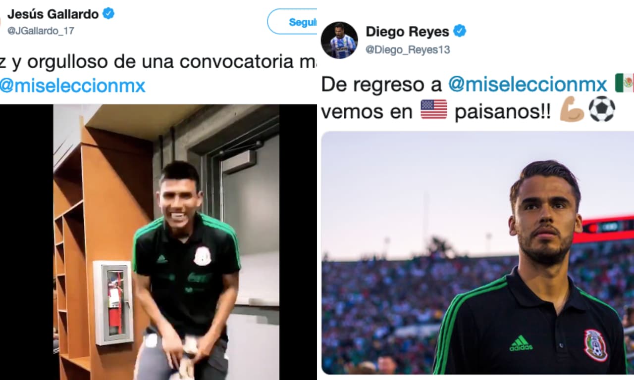 Reacciones de los protagonistas en la convocatoria de México contra Chile y Paraguay