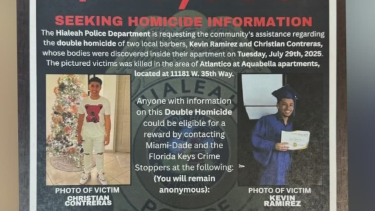 Aumentan la recompensa para dar con el responsable del asesinato de dos barberos en Hialeah