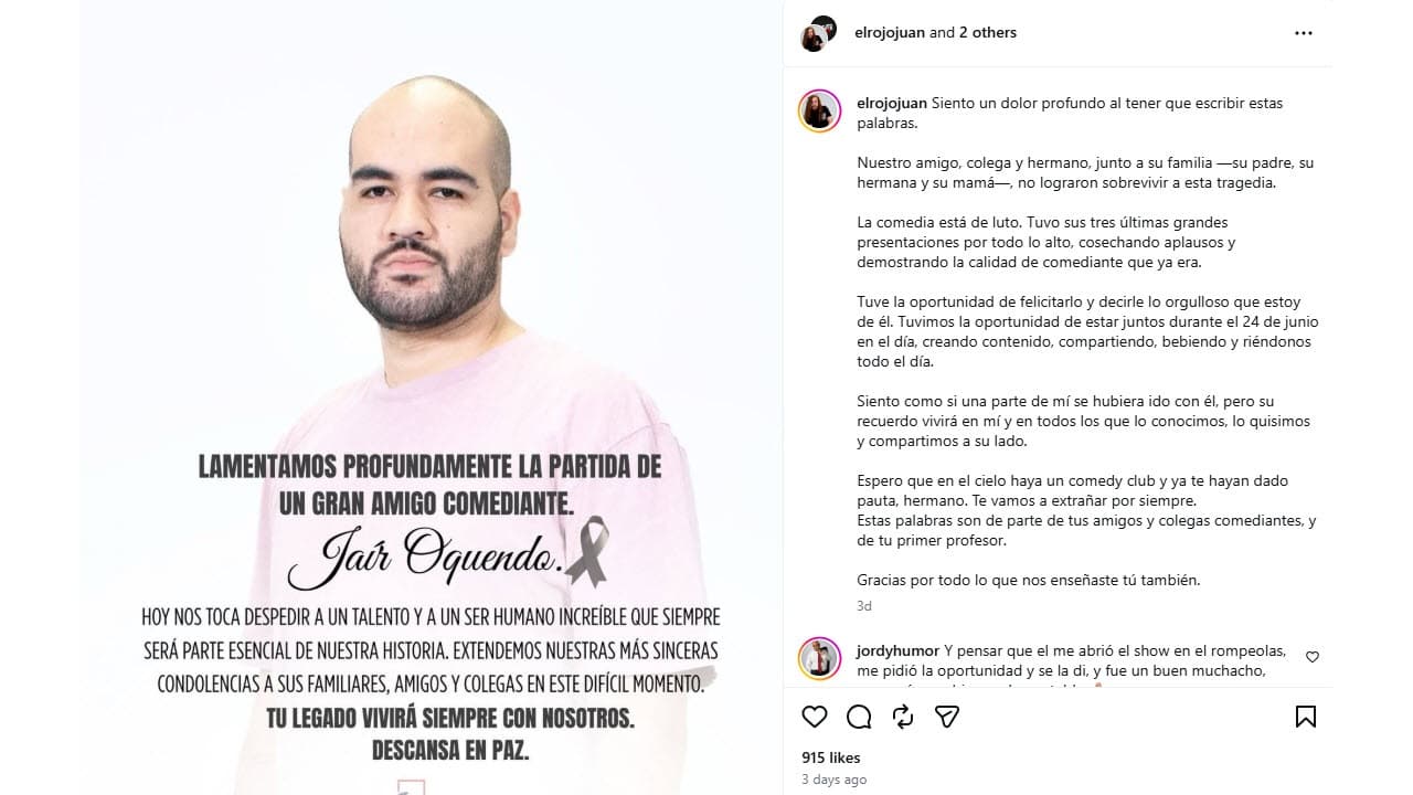 La muerte de Jaír Oquendo se suma a las miles de víctimas mortales de los sismos de Venezuela.