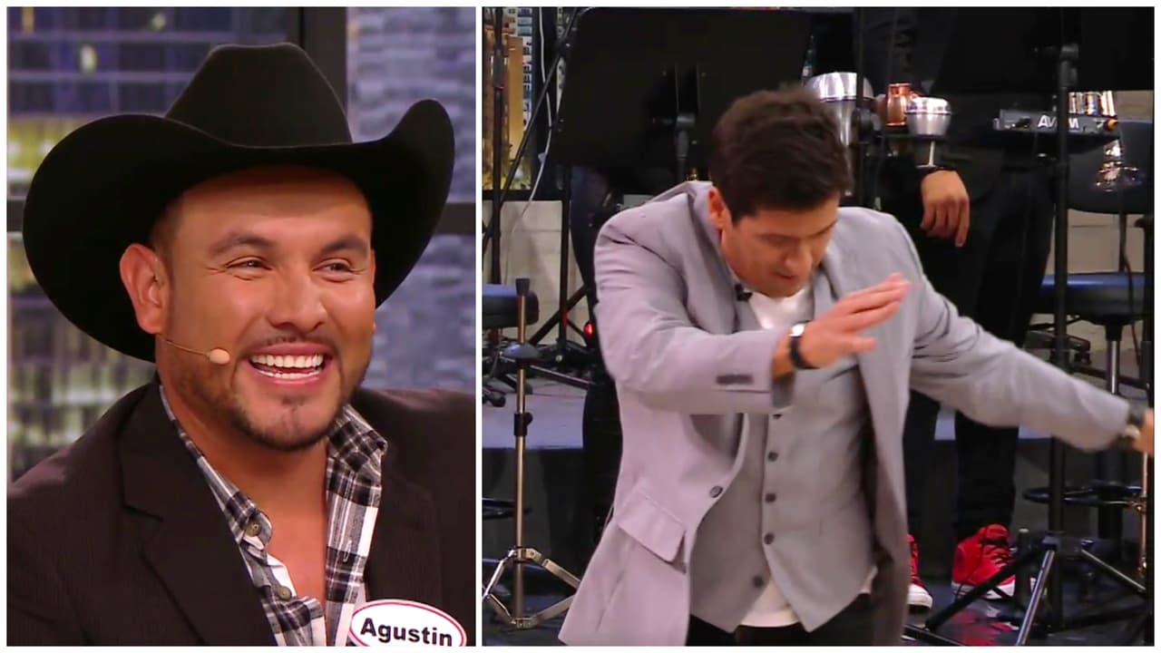 Parecía que el programa era una pista de baile para nuestro conductor, pues en cada oportunidad mostró que tenía tan buenos movimientos como los amorosos. Y así se lo probó a Agustín.