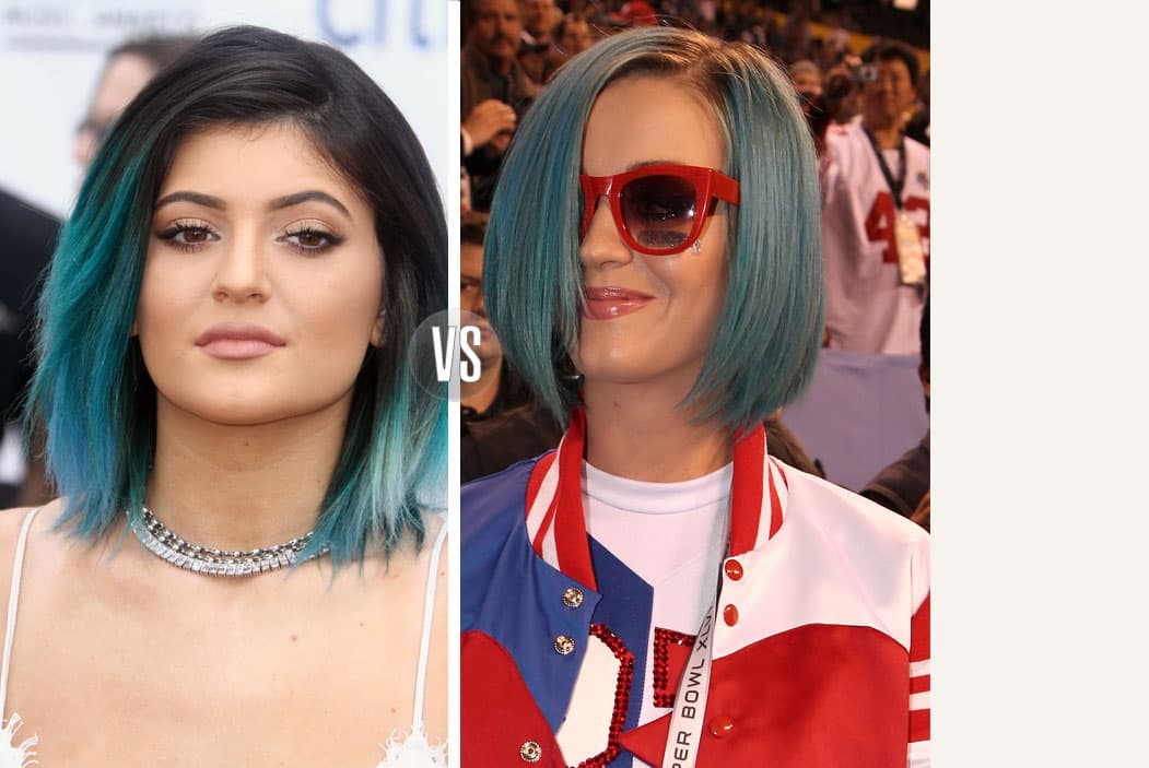 Be cool!! El corte bob con degradados en azul fue algo que las dos pusieron de moda.