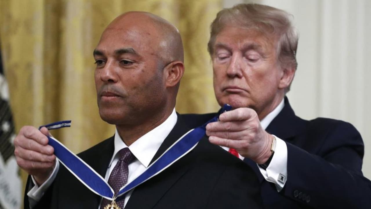 Mariano Rivera recibe la Medalla de la Libertad